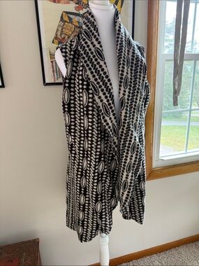 Anthropologie MOTH Draped Jacquard Duster Sweater Vest Size XS / S